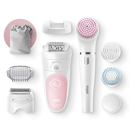 Braun Silk-Epil Beauty Set 5 5-895 Starter 5-In-1 Cordless Wet & Dry Hair Removal