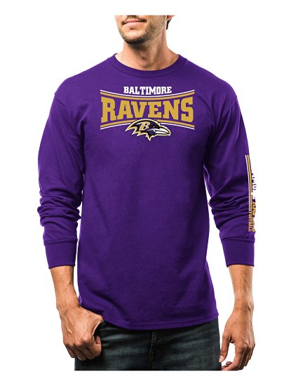 NFL Men's Long Sleeve Crew Neck Fleece Tackle Trap Prog