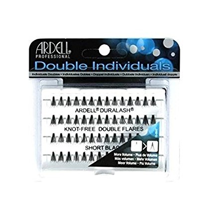 Ardell Double Individuals Knot Free Double Flares Black Long (3 Pack)