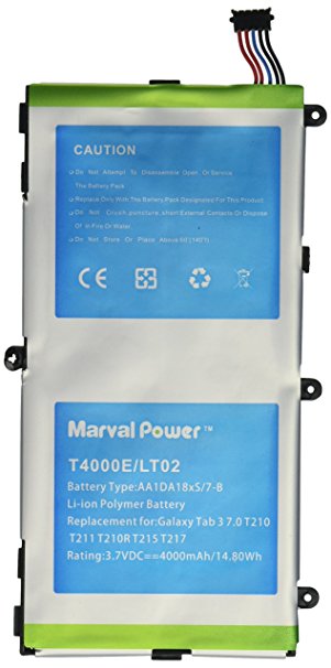 Marval Power Battery for samsung Galaxy Tab 3 7.0 SM-T210R T210 T211 T217 T4000E kids T2105