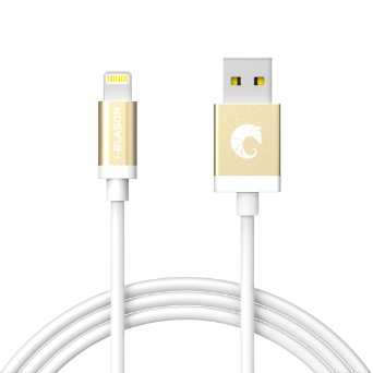 Lightning Cable, i-Blason 6 Feet (1.8m) Apple MFI Certified Lightning Cable for iPhone 6 / Plus, iPhone 5S, iPad Air 2, iPad Mini 3 (White)