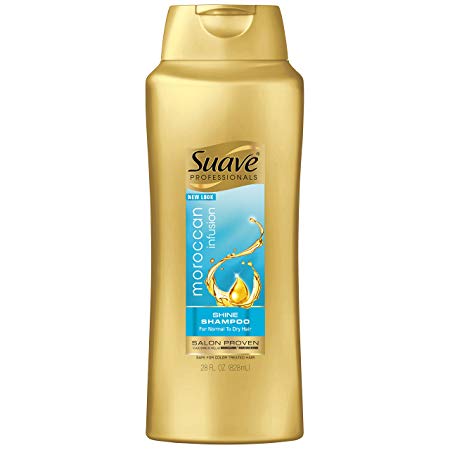 Suave Professionals Shine Shampoo, Moroccan Infusion 28 oz, Pack of 4