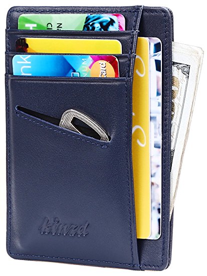 Slim Wallet RFID Front Pocket Wallet Minimalist Secure Thin Credit Card Holder