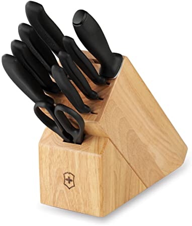 Victorinox Swiss Army Cutlery Swiss Classic Knife Block Set, 10-Piece