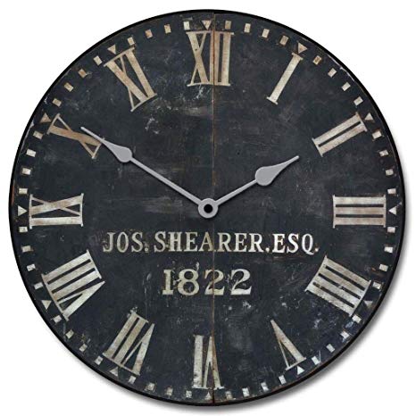1822 Old Sheriffs Wall Clock, Available in 8 Sizes, Most Sizes Ship The Next Business Day, Whisper Quiet.