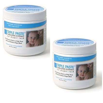 Triple Paste Medicated Ointment for Diaper Rash, 8-Ounce - Two Pack