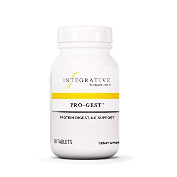 Integrative Therapeutics - Pro-Gest - Protein Digesting Support - Contains Betaine, Amylase, Lipase   Other Enzymes that Support Carbs/Fats Digestion - 90 Tablets