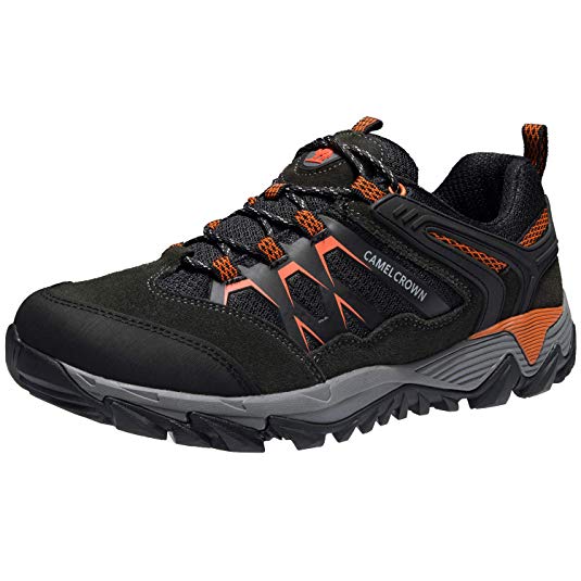 CAMEL CROWN Hiking Shoes Men Non-Slip Sneakers Low Top for Outdoor Trailing Trekking Walking