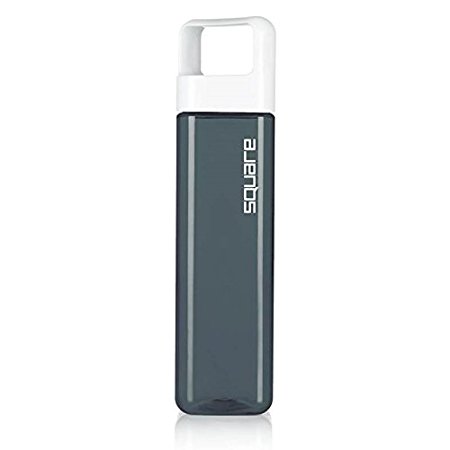 Clean Bottle The Square Leak Proof BPA-Free Tritan Plastic Sports Water Bottle