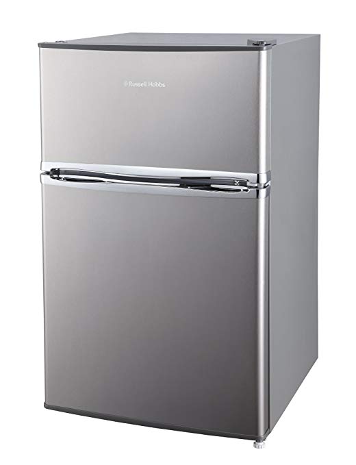 Russell Hobbs RHUCFF50SS Stainless Steel effect 50cm Wide Under Counter Freestanding Fridge Freezer, Free 2 Year Guarantee