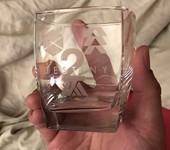 Destiny 2 Icons Ghost Logo Short Drinking Glass