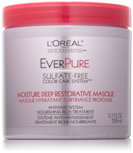 L'Oreal Paris EverPure Sulfate-Free Color Care System Moisture Restorative Hair Masque, 5.1 Fluid Ounce