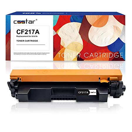 CSSTAR Compatible Toner Cartridge Replacement for 17A CF217A (with CHIP) Work with Laserjet Pro MFP M102w M130nw M130fn M130fw M102a M130a M102 M130 Printer - 1 Pack, Black