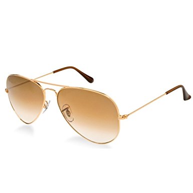 SWG Eyewear Metal Classic Aviator Sunglasses in Gold/Brown