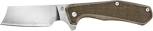 Gerber Gear Asada Folding Pocket Knife Cleaver, Olive-Micarta