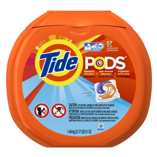 Tide PODS Ocean Mist HE Turbo Laundry Detergent Pacs 57-load Tub