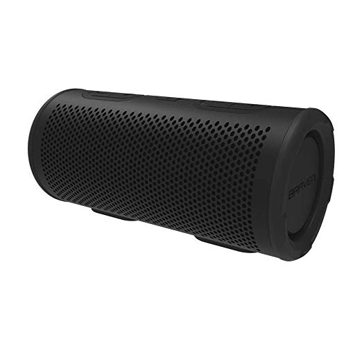 Braven Stryde 360 Degree Sound [2500 mAh] Waterproof Bluetooth Speaker - Black/Black