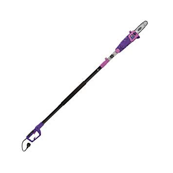 Sun Joe SWJ802E-PRP 9 FT 6.5 Amp Electric Pole Chain Saw with Adjustable Head, Purple