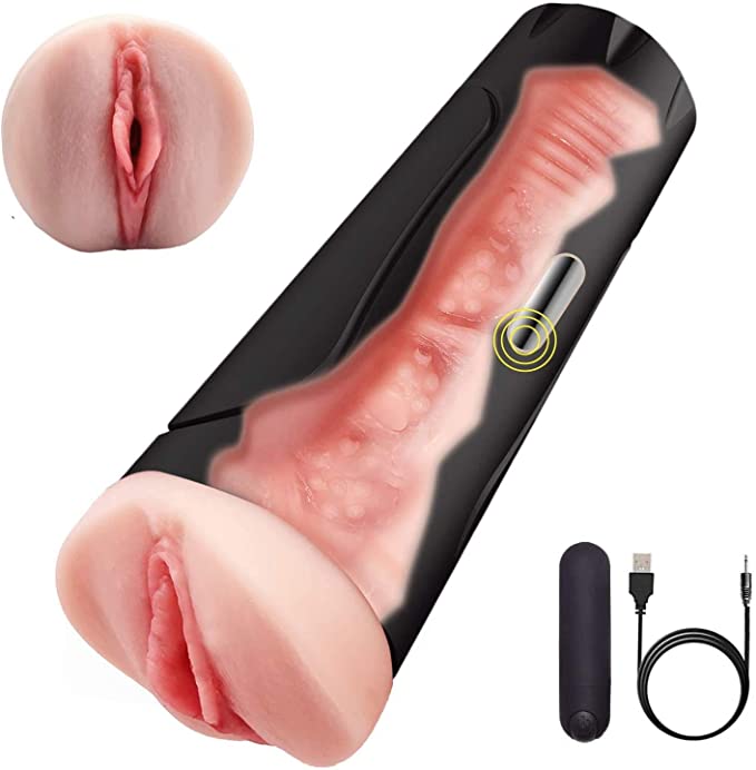 Male Masturbator, Pocket Pussy Realistic Vagina Masturbation 3D Deep Oral Stroker Sex Toy for Adult Masturbator Cup for Man