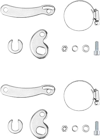 QWORK Universal Torque Arm, 2 Set Corrosion Resistance Prevent The Motor from Loosening Conversion Kit Fit for Electric Bicycle E-Bike Front or Rear