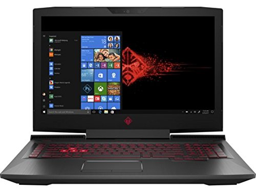 CUK HP Omen 17 Gamer VR Laptop (NVIDIA GTX 1060 6GB, Intel i7-7700HQ, 16GB RAM, 256GB NVMe SSD   1TB HDD, 17.3" Full HD IPS 120Hz, Windows 10 Home) - Best VR Ready Gaming Notebook Computer