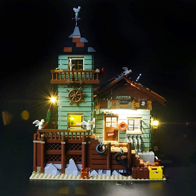 Briksmax Old Fishing Store Led Lighting Kit- Compatible with Lego 21310 Building Blocks Model- Not Include The Lego Set