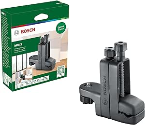 Pince universelle MM 3 de Bosch (avec une plage de serrage de 3 à 70 mm et un réglage en hauteur jusqu'à 60 mm pour un positionnement rapide et flexible des lasers lignes, dans boîte carton)