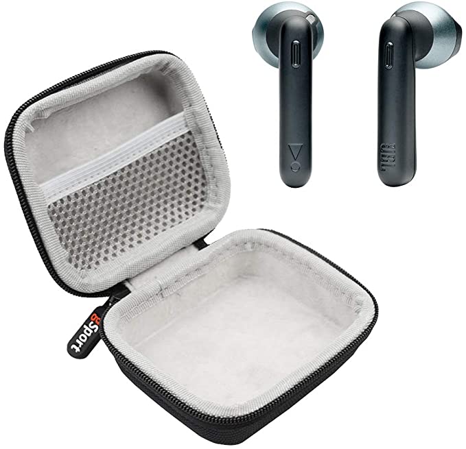 JBL Tune 220TWS True Wireless in-Ear Headphones Bundle with gSport Deluxe Hardshell Case (Black)