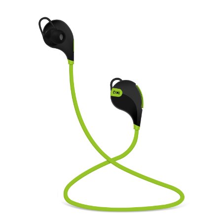 Bluetooth Headphones SUFUM Noise Cancelling Wireless Earphones Bluetooth 4.1 Connect with iphone Sumsang Android Smartphones for Running,Jogging,Gym Outdoor Sports (Green)
