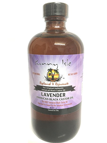 Sunny Isle Jamaican Black Castor Oil Lavender 8 Oz