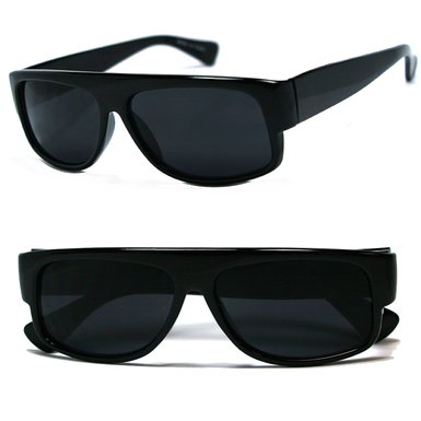 Original OG Mad Dogger Locs Shades Sunglasses w/ Super Dark Lens (Black)