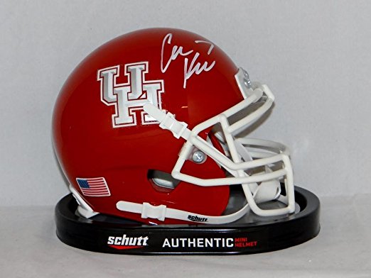 Case Keenum Autographed University of Houston Cougars Mini Helmet - JSA W Auth