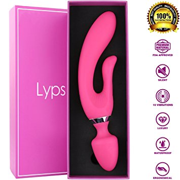 Lyps Athena - Handheld Wand Massager – 100% Waterproof Massage Stick & Muscle Massager - Relieves Muscle Pains and Aches - 10 Vibration Settings - Magnetic USB Rechargeable Massager