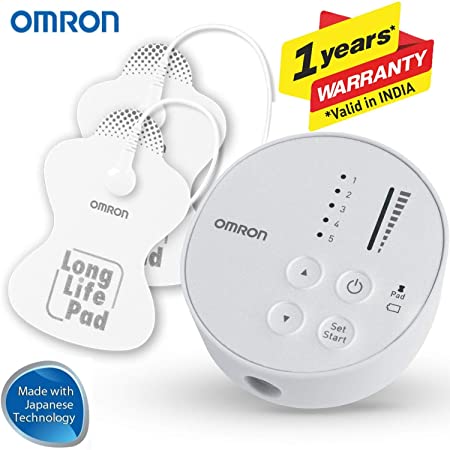 Omron HV F013 Electronic Nerve Stimulator and Body Massager (White)