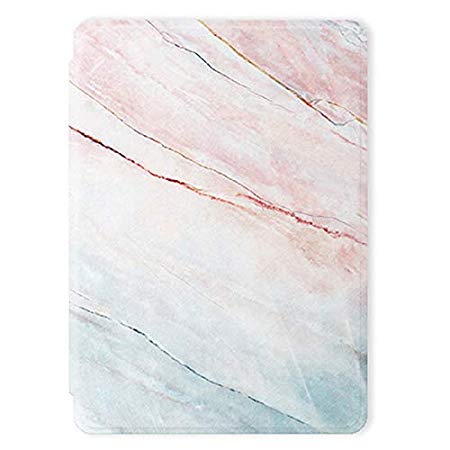 Leminimo Marble Case for All-New Kindle Paperwhite with Auto Sleep/Wake for 10th Generation-2018 Amazon Kindle Paperwhite (Fits 10th Generation-2018)(Pink Marble)