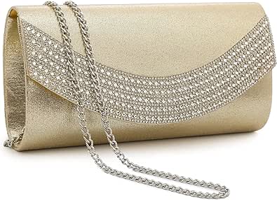 Dasein Womens Clutch Purses Rhinestone Evening Bags Formal Wedding Party Purse Prom Handbags