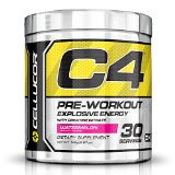 C4 Fitness Training Pre-Workout Supplement for Men and Women - Enhance Energy and Focus with Creatine Nitrate and Vitamin B12 Watermelon 30 Servings 687 Ounce
