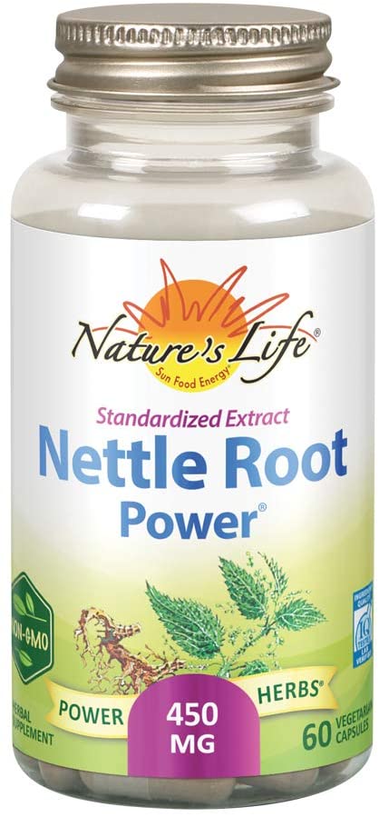 Nature’s Life Nettle Root Power 450mg Herbal Supplement | Prostate & Urinary Tract Health Formula for Men | Non-GMO & Lab Verified | 60 Veg Caps