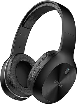 Edifier W600BT Wireless Headphones Bluetooth 5.1, Lightweight Over-Ear Headset with Built-in Mic, Multi-Point Connection, Wired Mode, 30H Playtime - Black