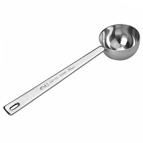 Kingnice 30ML Stainless Steel Coffee Scoop, Long Handled Spoon, Teaspoons, Tablespoons