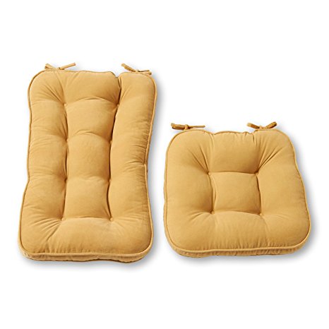 Greendale Home Fashions Jumbo Rocking Chair Cushion Set Hyatt fabric, Cream