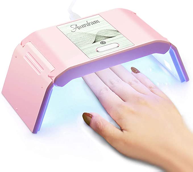 UV Gel Nail Lamp 36W Foldable Nail Dryer for Gel Nail Polish with 2 Time Presets USB Plug Portable Gel Nail Light for Fast & Painless Drying Fingernails