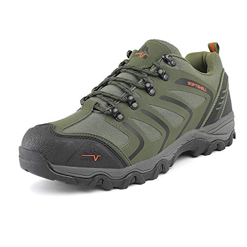 NORTIV 8 Men's Low Top Waterproof Hiking Boots Outdoor Lightweight Shoes Backpacking Trekking Trails