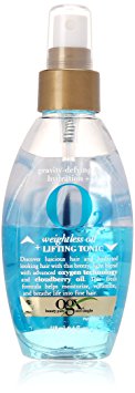 Organix Gravity-Defying & Hydration Plus Oxygen Weightless Oil Lifting Tonic, 4 Fluid Ounce