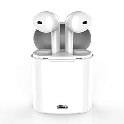 GEJIN,Bluetooth Earbuds,Wireless Headphones Stereo in-Ear Earphones Hands Free Noise Cancelling for iPhone Apple AirPods iPhone X 8 8plus 7 7plus 6S Samsung Galaxy S7 S8 iOS Android Smart Phones.