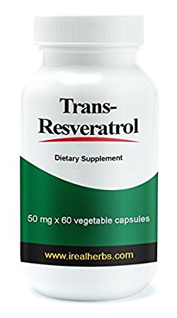 Transresveratrol - 50mg X 60 Capsules - All the Benefits of Resveratrol, Concentrated in Capsule Form