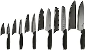 Ozeri Elite Chef II 12-Piece Ceramic Knife Set,Black