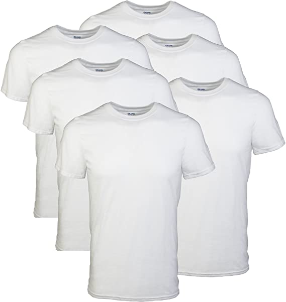 Gildan Platinum Men's 6-Pack Crew Neck T-Shirt