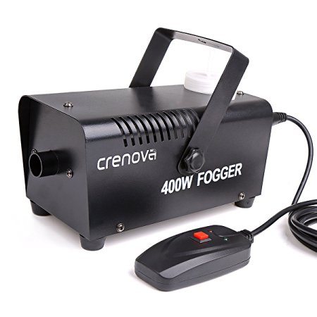 Crenova FM-02 Fog Machine Smoke Effect Machine 400W   Remote Control Stage Equipment for Wedding Theater Party Club DJ Effect