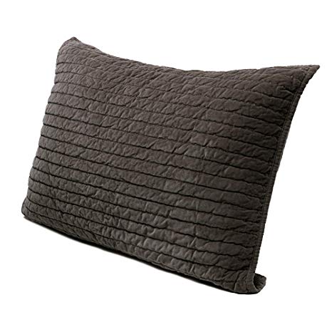 Elegant Life Royal Cotton Velvet Pic-Stitch Standard Pillow Sham - 20’’ x 26”, Olive